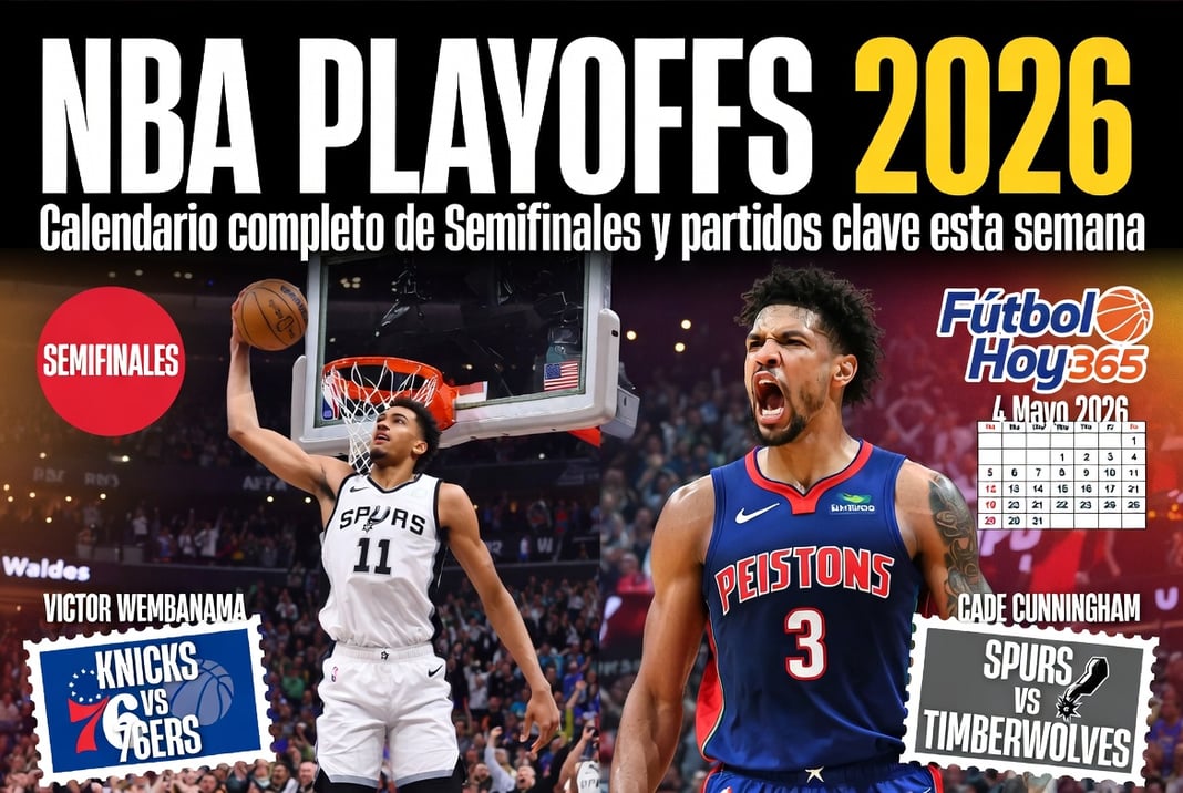 NBA Playoffs 2026 Calendario completo de Semifinales y partidos clave esta semana