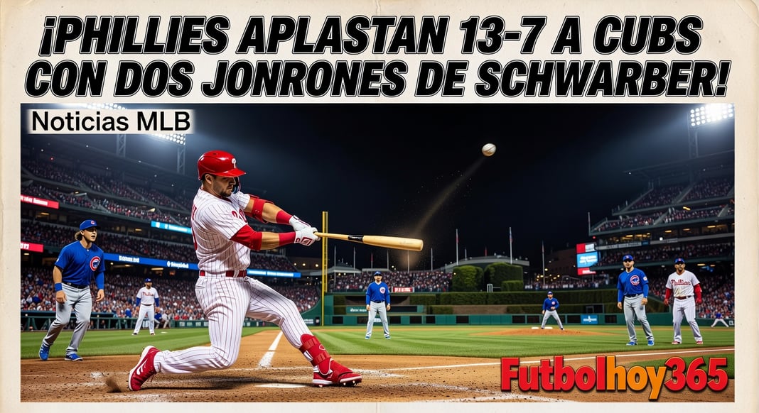 Phillies vencen 13-7 a Cubs con jonrones de Kyle Schwarber | Resumen del juego en Filadelfia