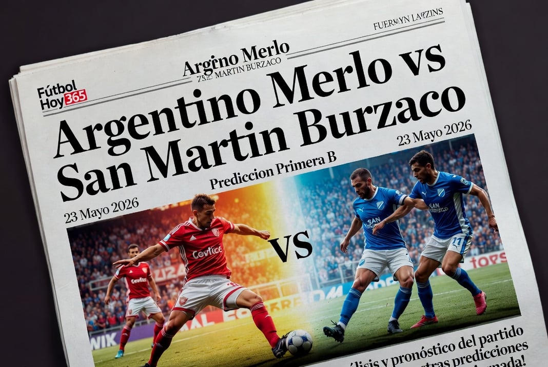 Argentino Merlo vs San Martin Burzaco 23 Mayo 2026 Prediccion Primera B