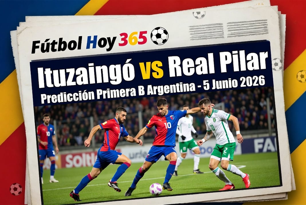 Ituzaingó vs Real Pilar Predicción Primera B Argentina 5 Junio 2026