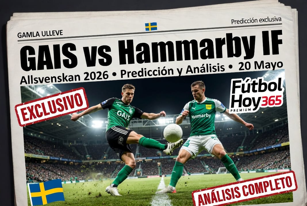 GAIS vs Hammarby IF Allsvenskan 2026 Predicción y Análisis 20 Mayo
