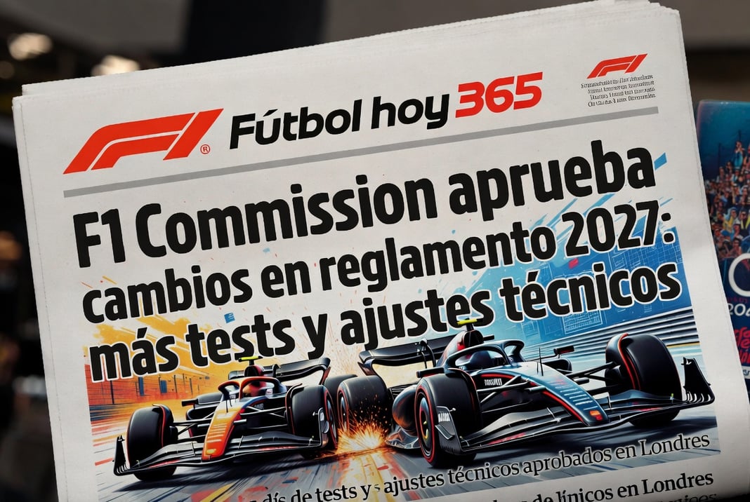 F1 Commission aprueba cambios en reglamento 2027 más tests y ajustes técnicos