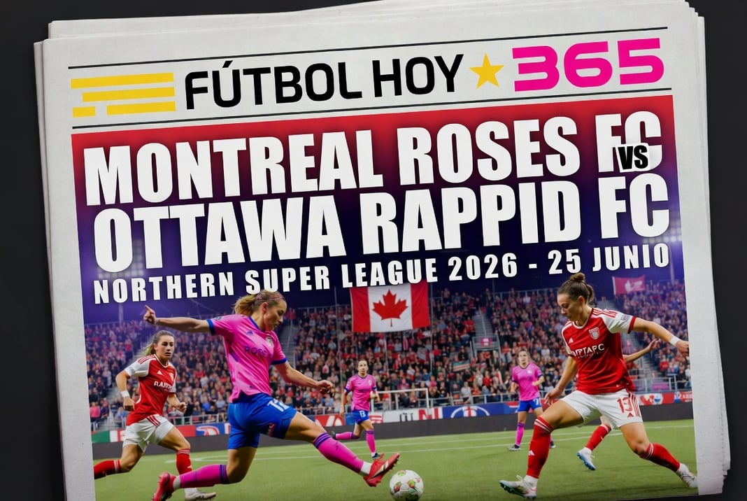 Montreal Roses FC vs Ottawa Rapid FC Northern Super League 2026 25 Junio