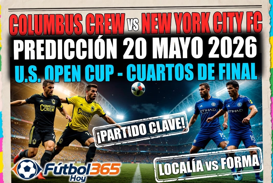 Columbus Crew vs New York City FC Prediccion 20 Mayo 2026 US Open Cup