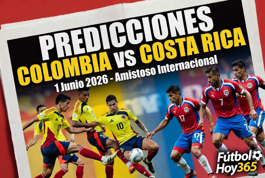 Predicciones Colombia vs Costa Rica 1 Junio 2026 Amistoso Internacional