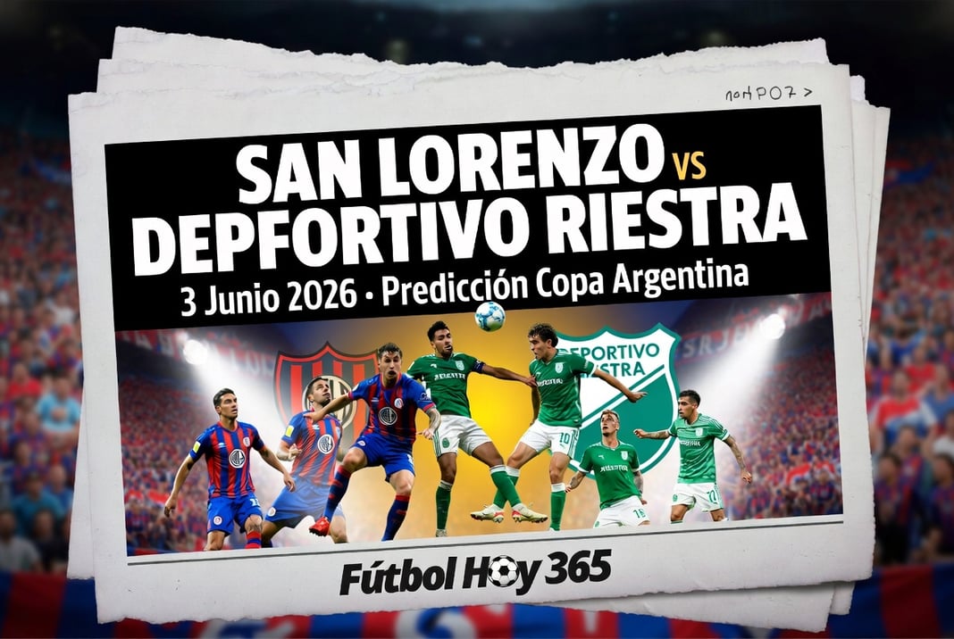San Lorenzo vs Deportivo Riestra 3 Junio 2026 Prediccion Copa Argentina