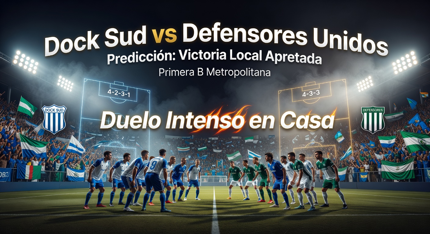 Dock Sud vs Defensores Unidos Pronóstico / Prediction