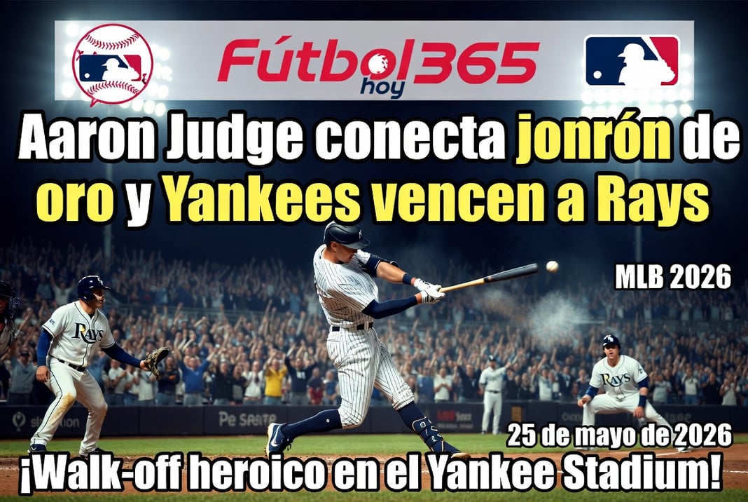 Aaron Judge conecta jonrón de oro y Yankees vencen a Rays