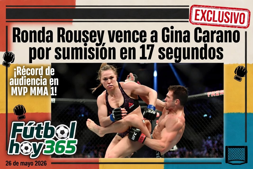 Ronda Rousey vence a Gina Carano por sumisión en 17 segundos