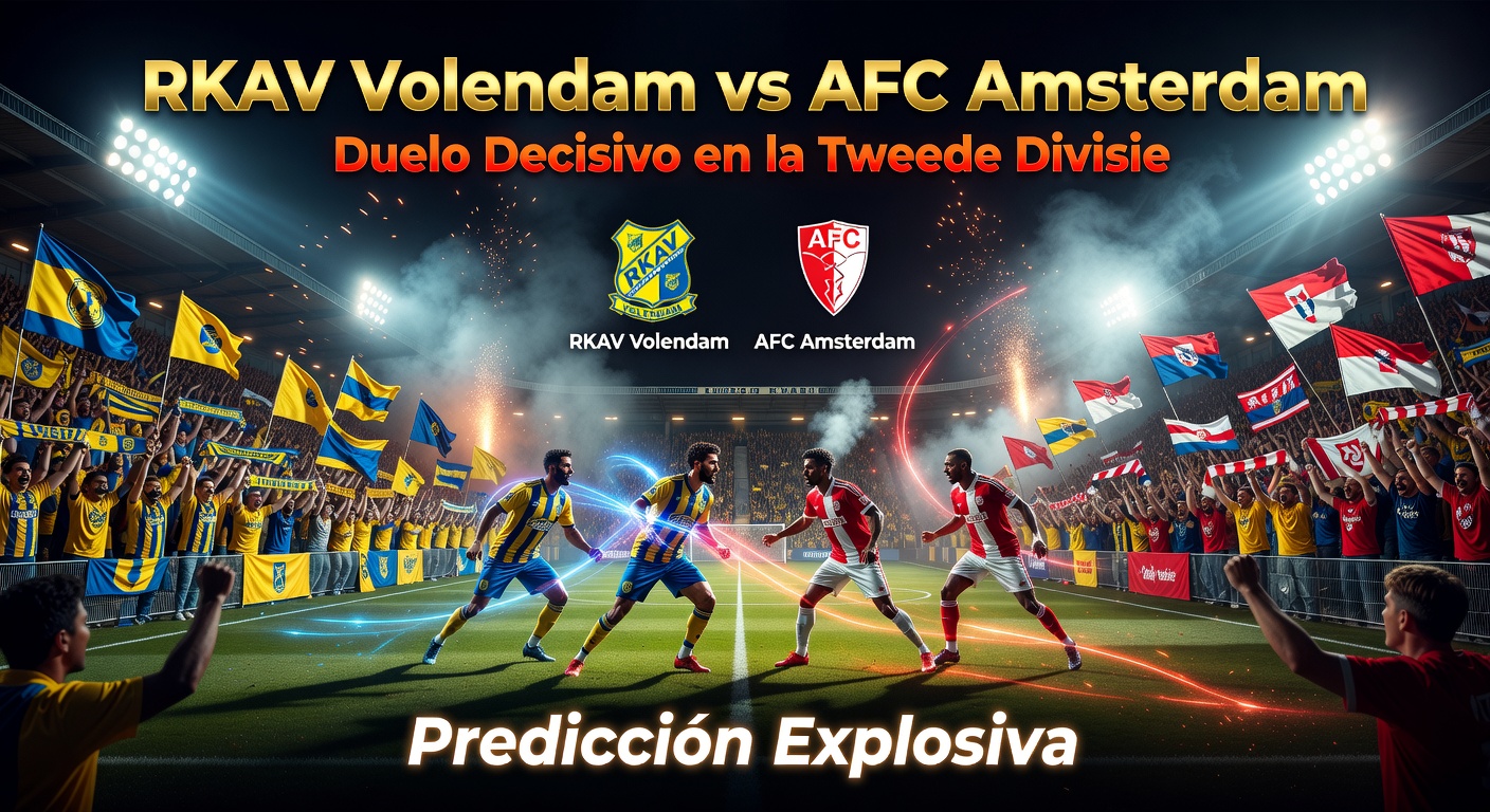 RKAV Volendam vs AFC Amsterdam Pronóstico / Prediction