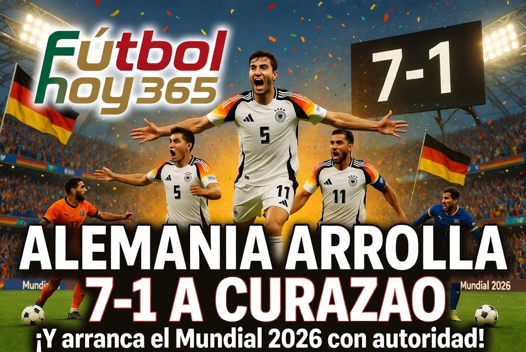 Alemania arrolla 7-1 a Curazao y arranca el Mundial 2026 con autoridad