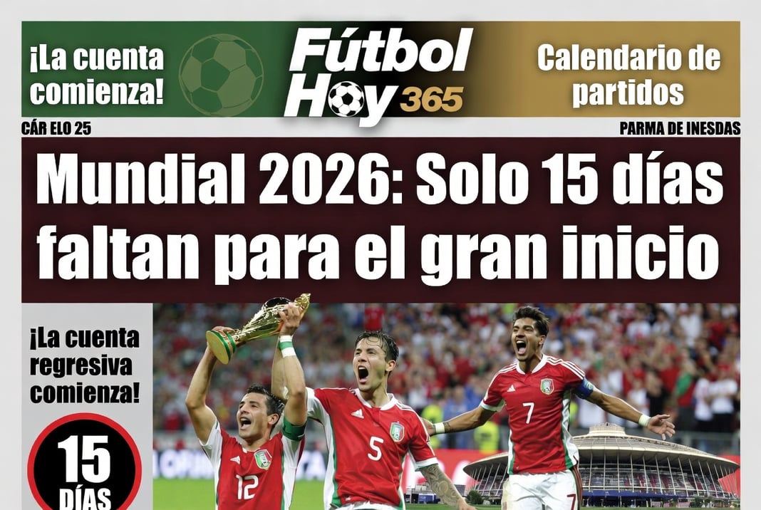 Mundial 2026 Solo 15 días faltan para el gran inicio