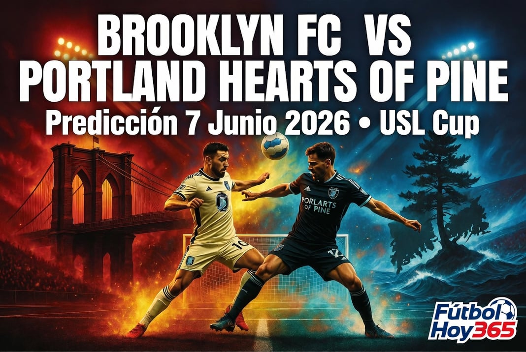 Brooklyn FC vs Portland Hearts of Pine Prediccion 7 Junio 2026 USL Cup