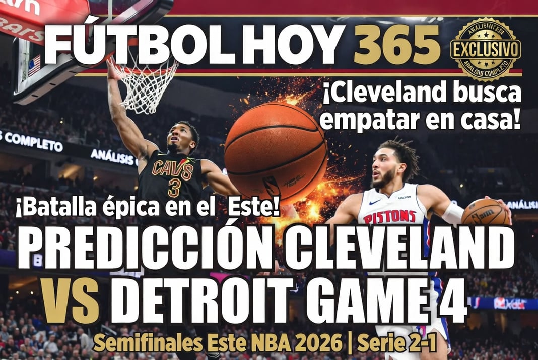 Predicción Cleveland vs Detroit Game 4 Semifinales Este NBA 2026
