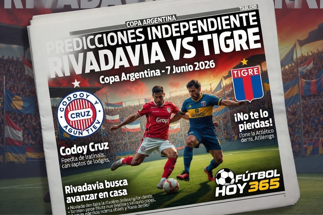Predicciones Independiente Rivadavia vs Tigre Copa Argentina 7 Junio 2026
