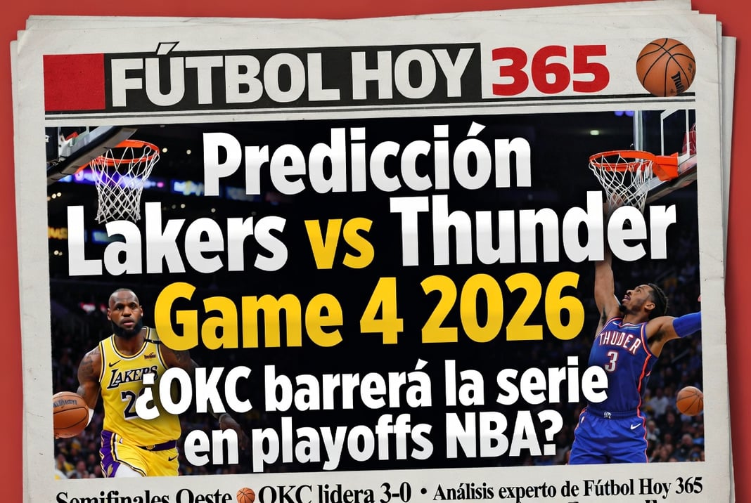 Predicción Lakers vs Thunder Game 4 2026 ¿OKC barrerá la serie en playoffs NBA