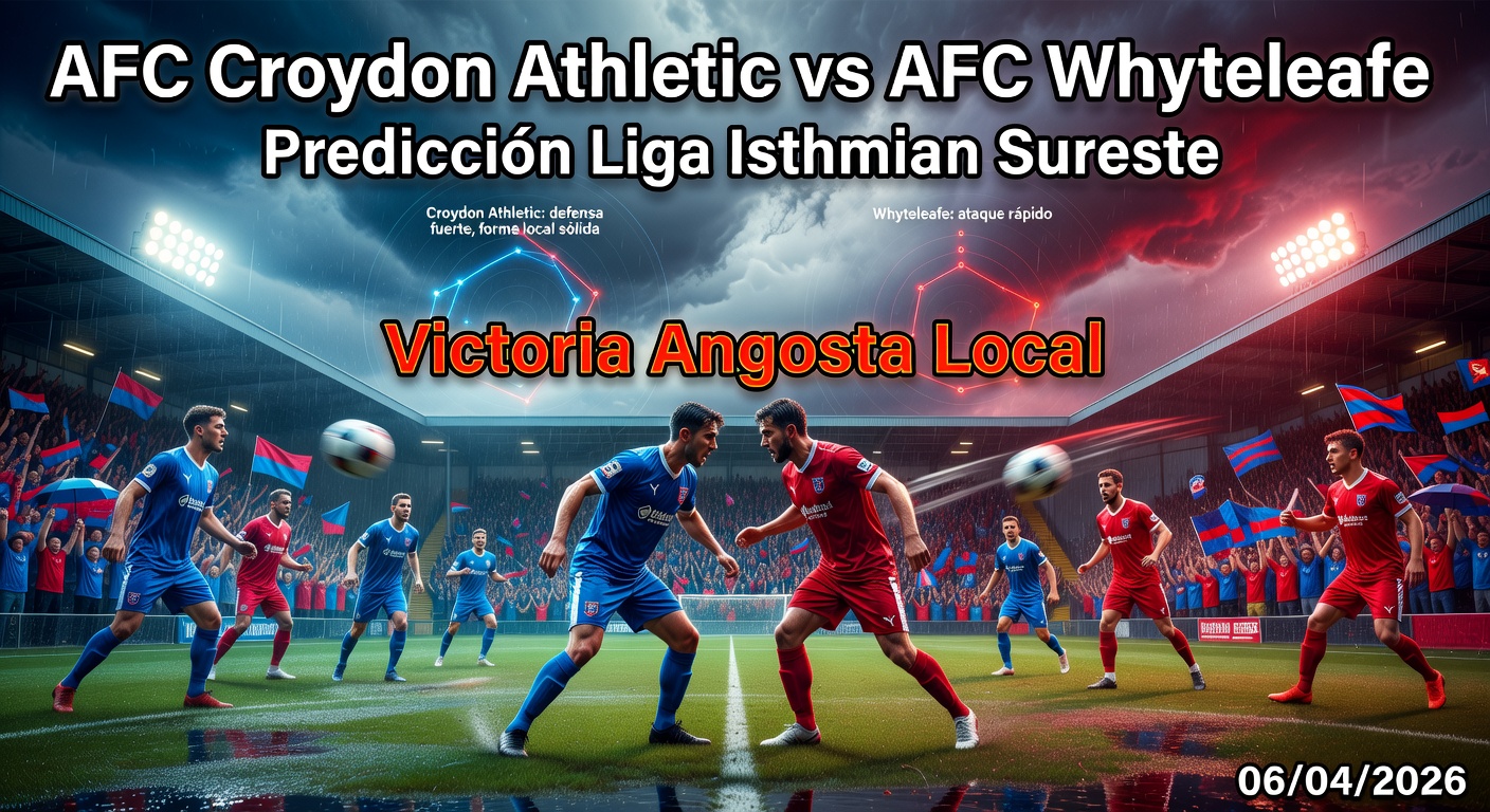 AFC Croydon Athletic vs AFC Whyteleafe Pronóstico / Prediction