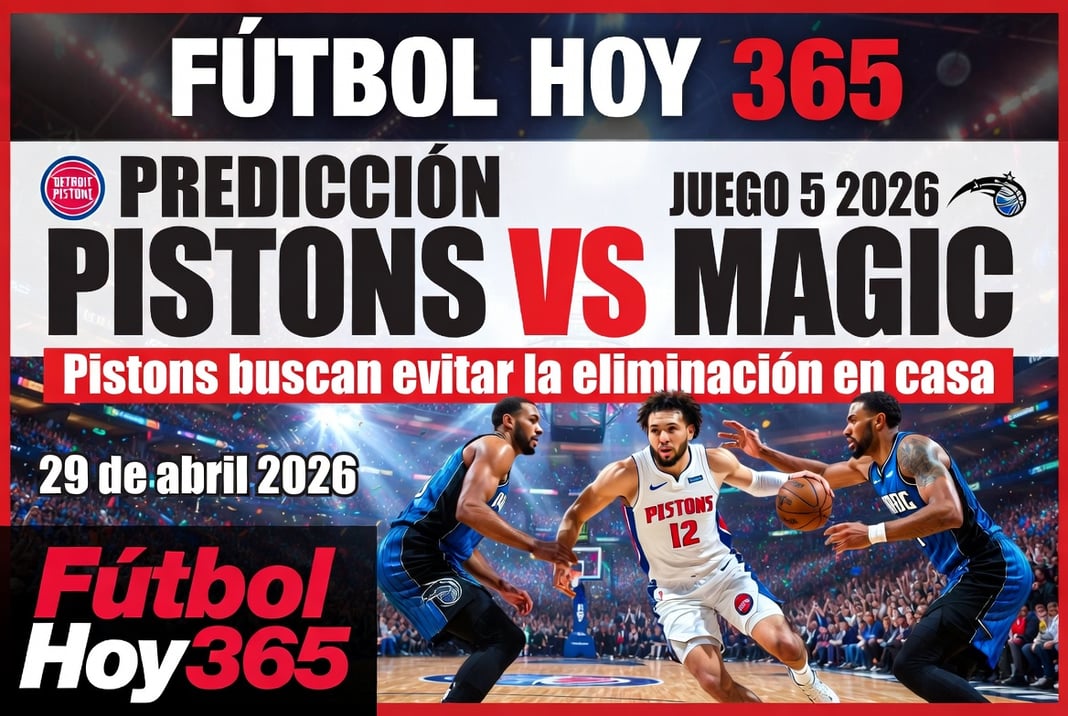 Predicción Pistons vs Magic Juego 5 2026 Pistons buscan evitar la eliminación en casa