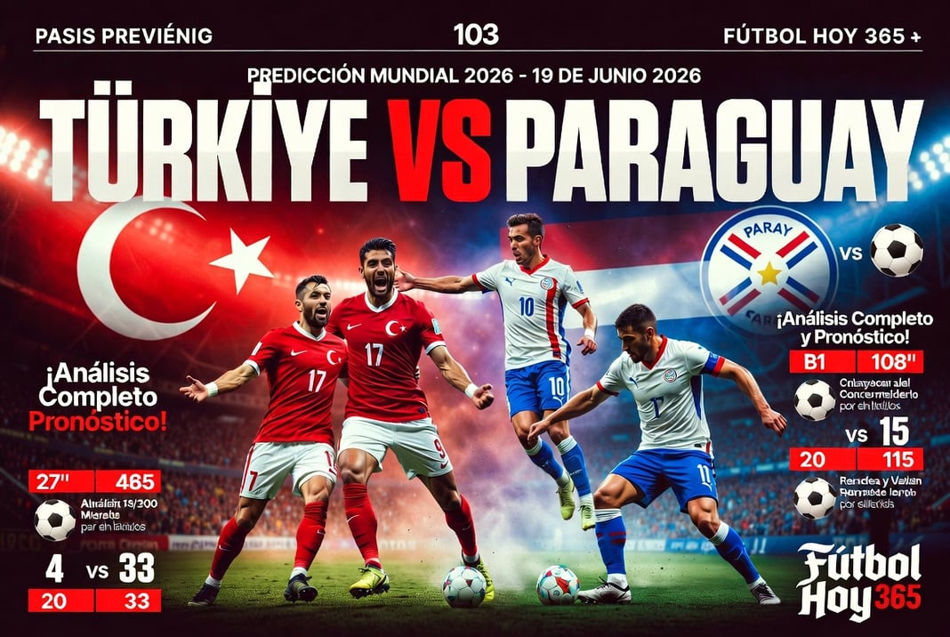 Türkiye vs Paraguay Predicción Mundial 2026 - 19 de junio 2026