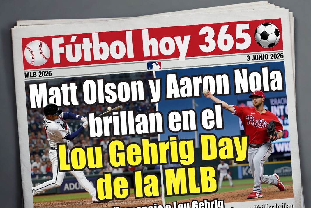 Matt Olson y Aaron Nola brillan en el Lou Gehrig Day de la MLB