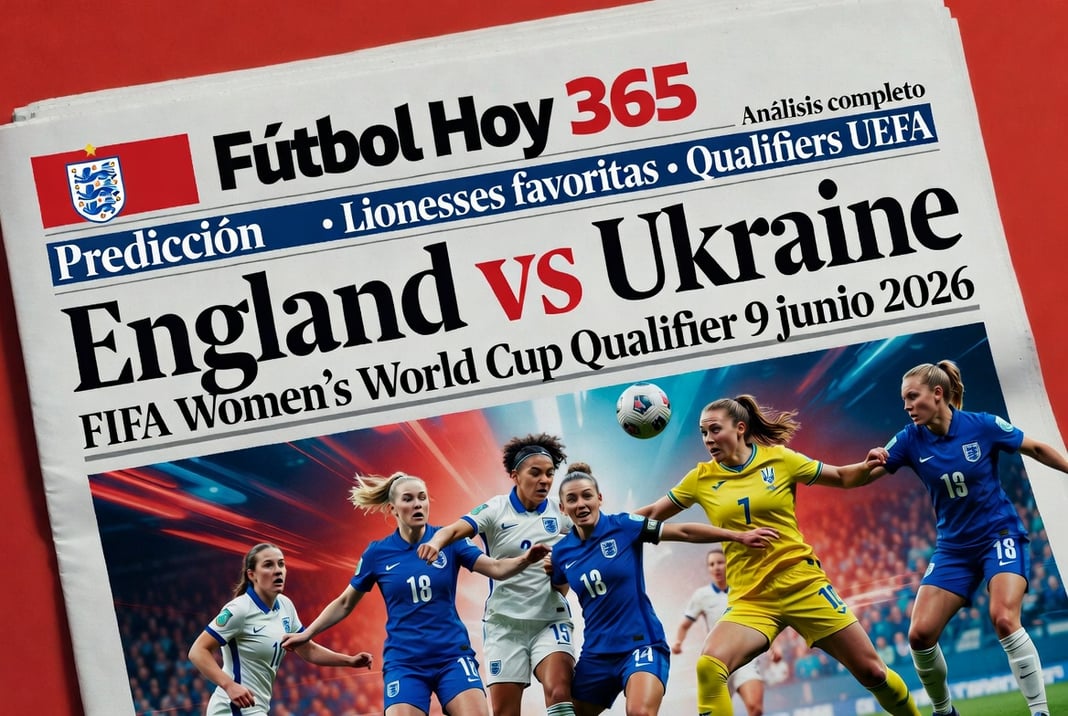 Predicción England vs Ukraine FIFA Women's World Cup Qualifier 9 junio 2026