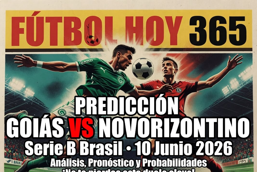 Predicción Goiás vs Novorizontino Serie B Brasil 10 junio 2026
