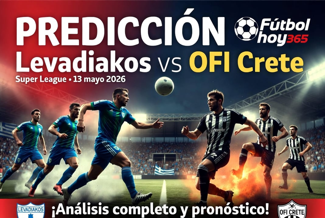 Predicción Levadiakos vs OFI Crete Super League 13 mayo 2026