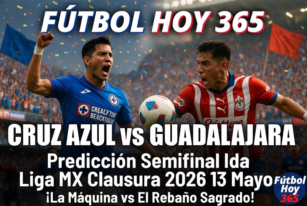 Cruz Azul vs Guadalajara Prediccion Semifinal Ida Liga MX Clausura 2026 13 Mayo