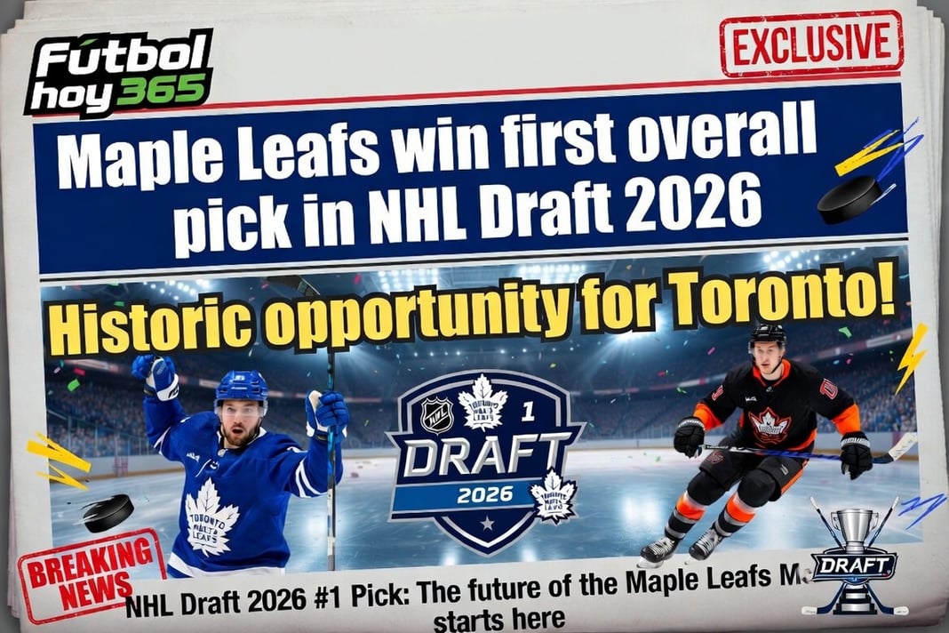 Maple Leafs ganan primera selección NHL Draft 2026