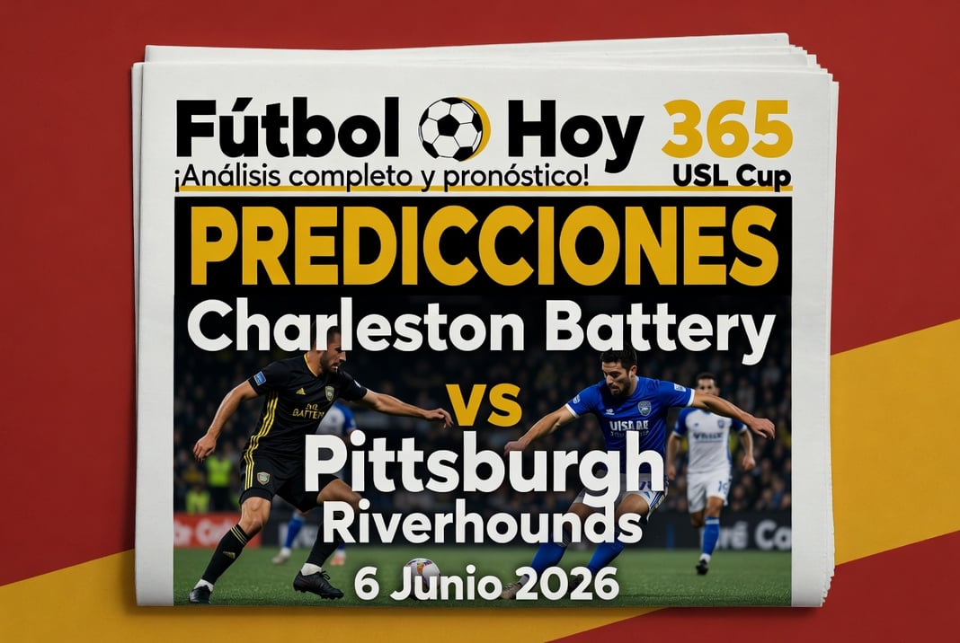Predicciones Charleston Battery vs Pittsburgh Riverhounds 6 Junio 2026
