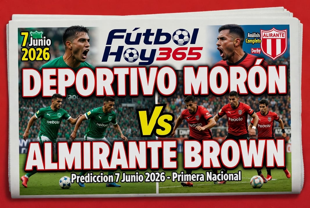 Deportivo Moron vs Almirante Brown Prediccion 7 Junio 2026 Nacional B