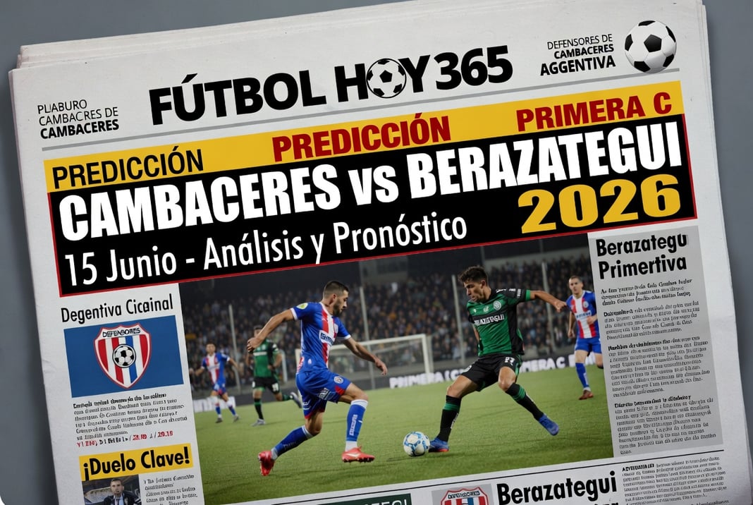 Prediccion Cambaceres vs Berazategui Primera C 2026 15 Junio