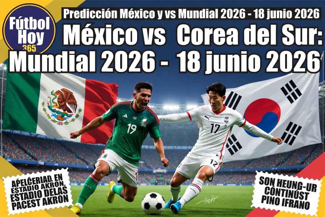 Predicción México vs Corea del Sur Mundial 2026 - 18 junio 2026