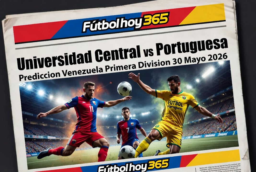 Universidad Central vs Portuguesa Prediccion Venezuela Primera Division 30 Mayo 2026