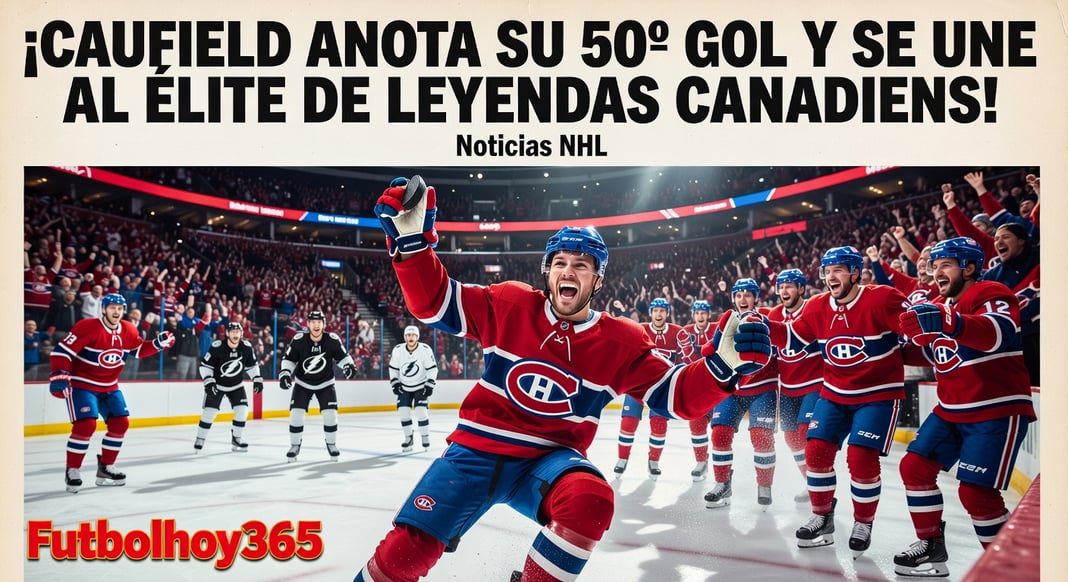 Cole Caufield Anota su 50º Gol y Entra al Club Exclusivo de Leyendas de los Canadiens de Montreal