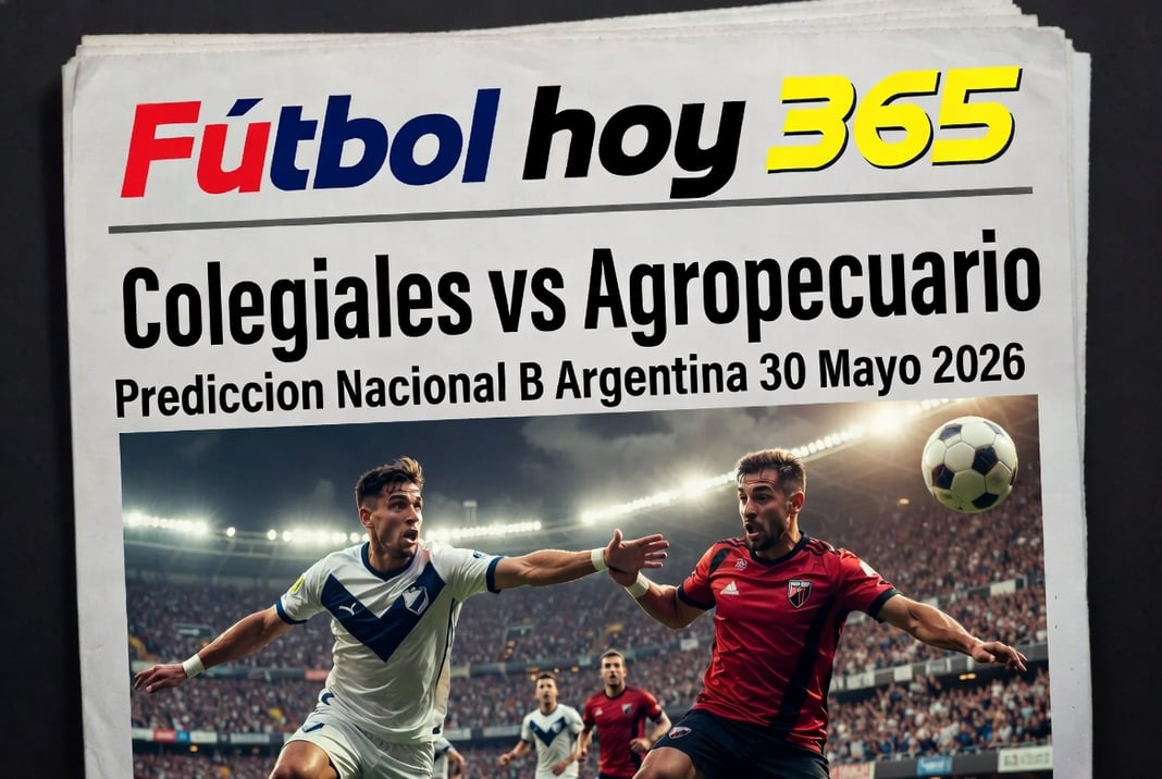 Colegiales vs Agropecuario Prediccion Nacional B Argentina 30 Mayo 2026