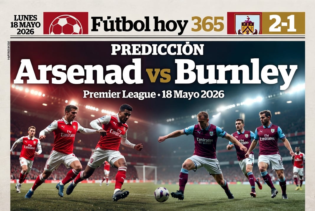 Prediccion Arsenal vs Burnley Premier League 18 Mayo 2026