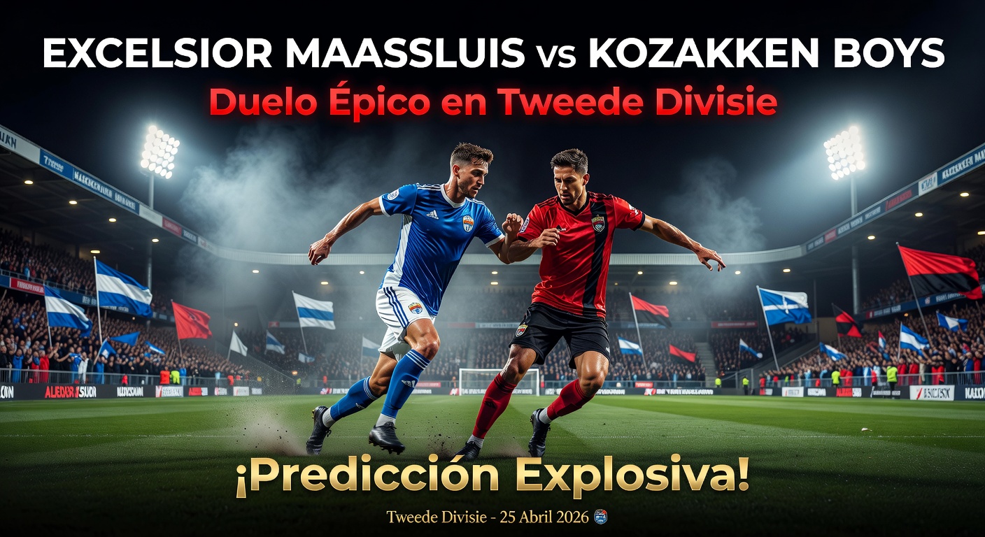Excelsior Maassluis vs Kozakken Boys Pronóstico / Prediction