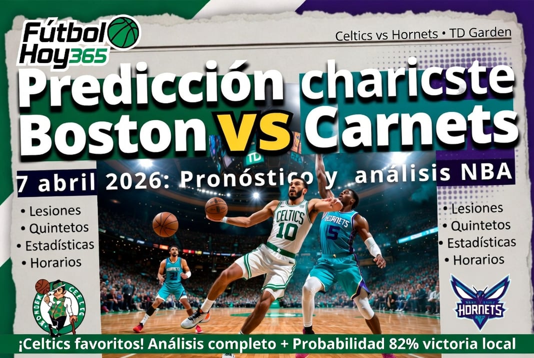Predicción Boston Celtics vs Charlotte Hornets 7 abril 2026 Pronóstico y análisis NBA