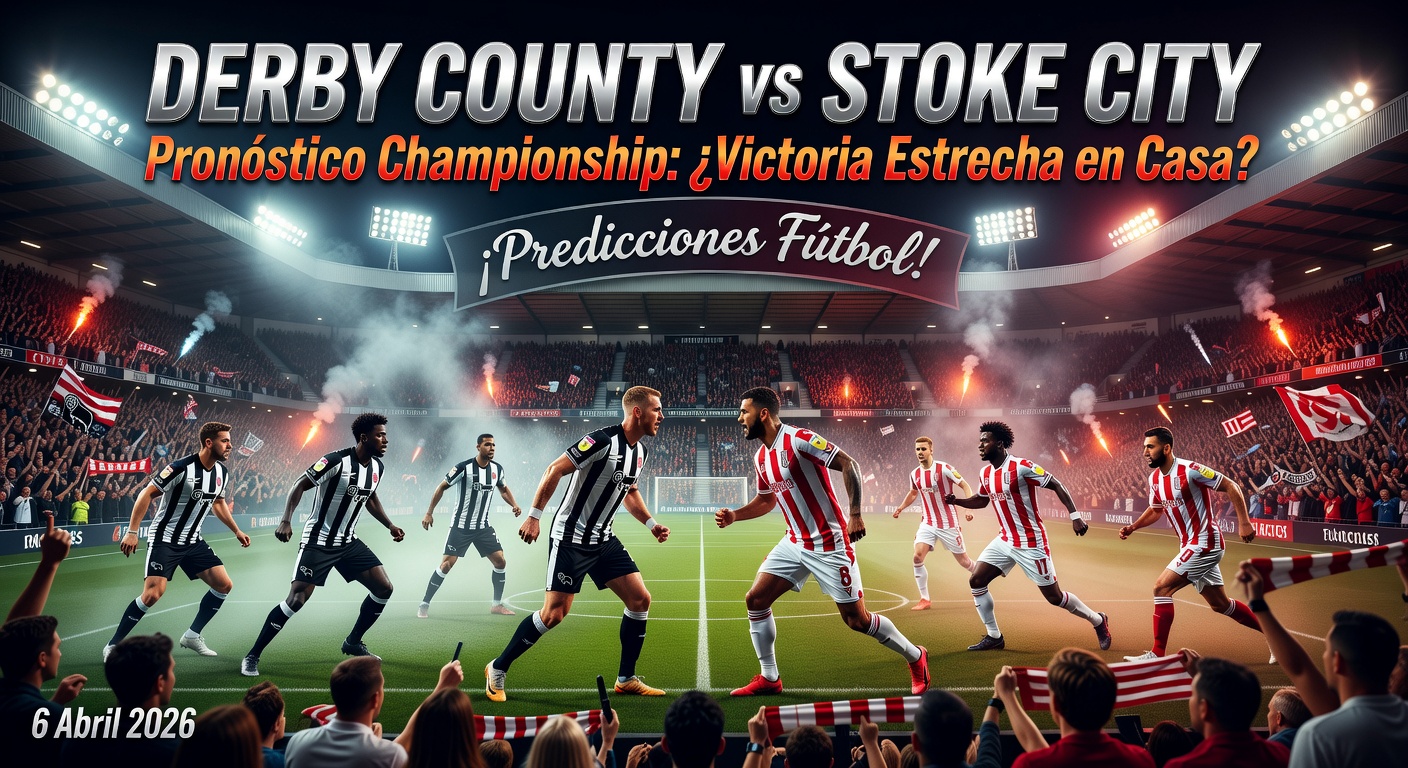 Derby vs Stoke City Pronóstico / Prediction