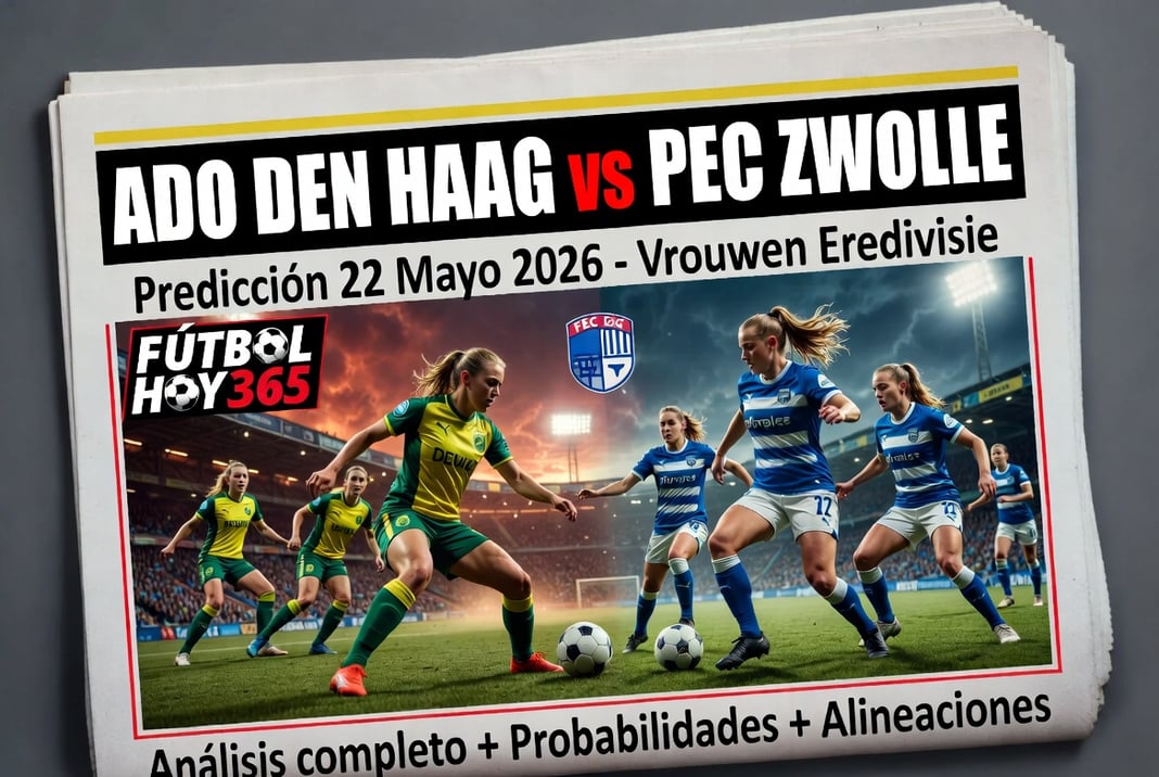 ADO Den Haag vs PEC Zwolle Predicción 22 Mayo 2026 Vrouwen Eredivisie