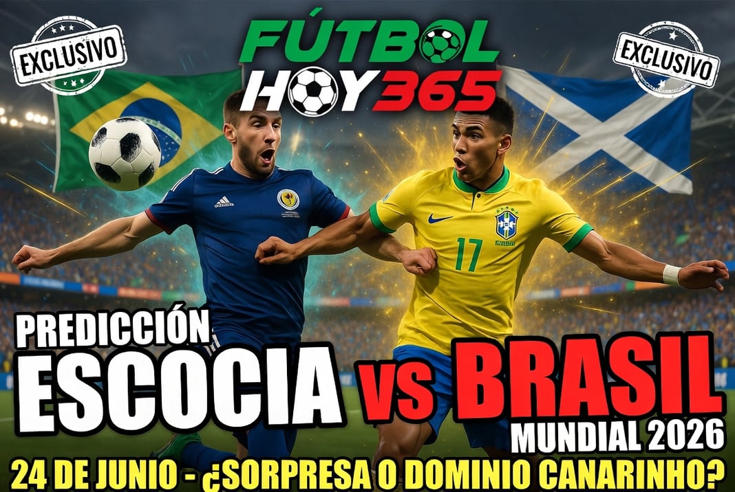Prediccion Escocia vs Brasil Mundial 2026 24 de junio