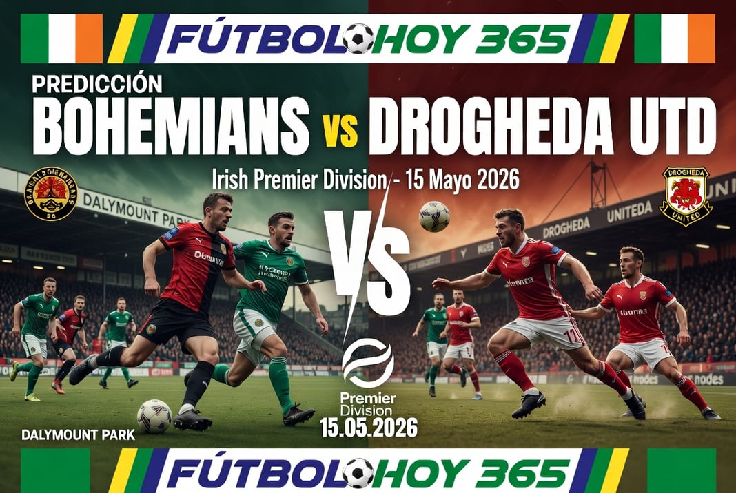 Prediccion Bohemians vs Drogheda Utd Irish Premier Division 15 Mayo 2026