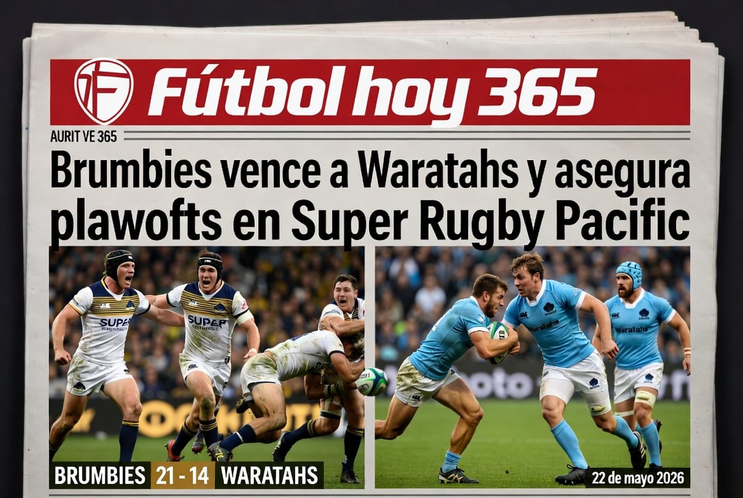 Brumbies vence a Waratahs y asegura playoffs en Super Rugby Pacific