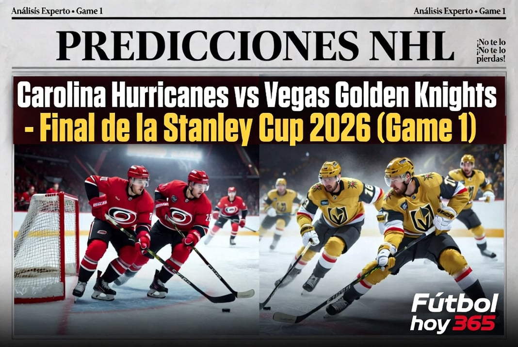 Predicciones NHL Carolina Hurricanes vs Vegas Golden Knights - Final de la Stanley Cup 2026 (Game 1)