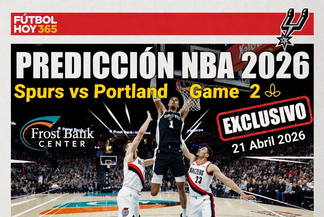 Predicción NBA 2026 Spurs vs Portland Game 2 – ¿Ganan los Spurs 2-0