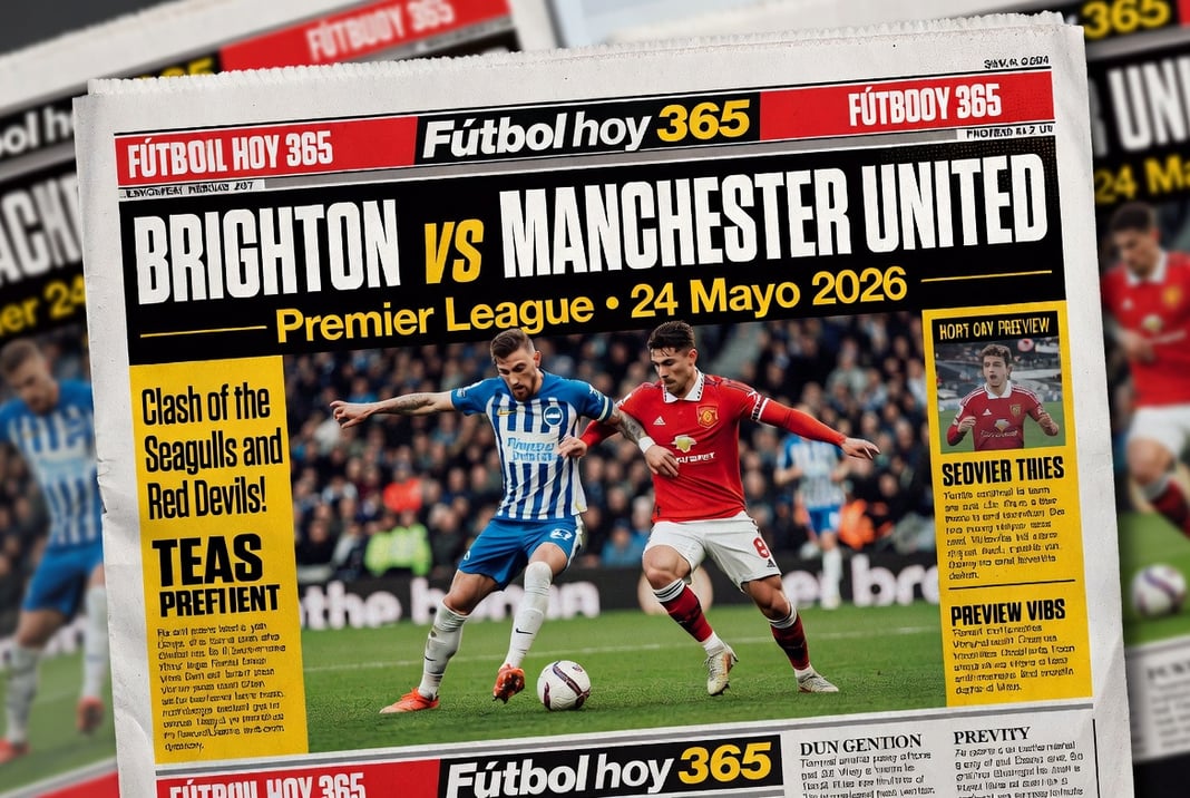Brighton vs Manchester United Premier League 24 Mayo 2026