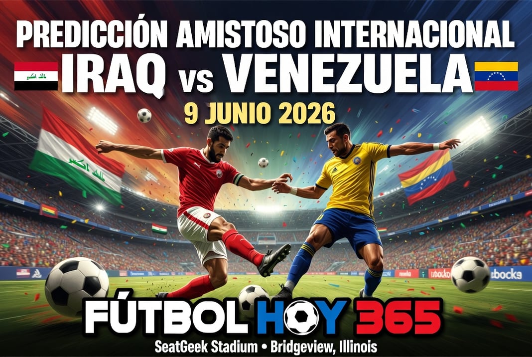 Predicción amistoso internacional Iraq vs Venezuela 9 junio 2026