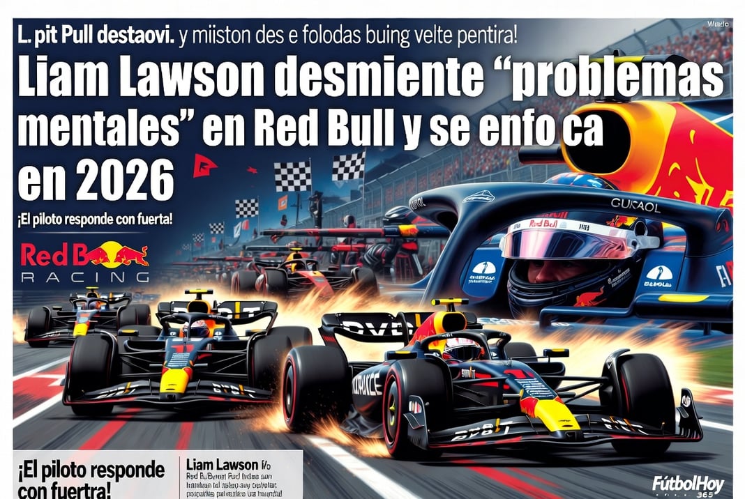 Liam Lawson desmiente “problemas mentales” en Red Bull y se enfoca en 2026
