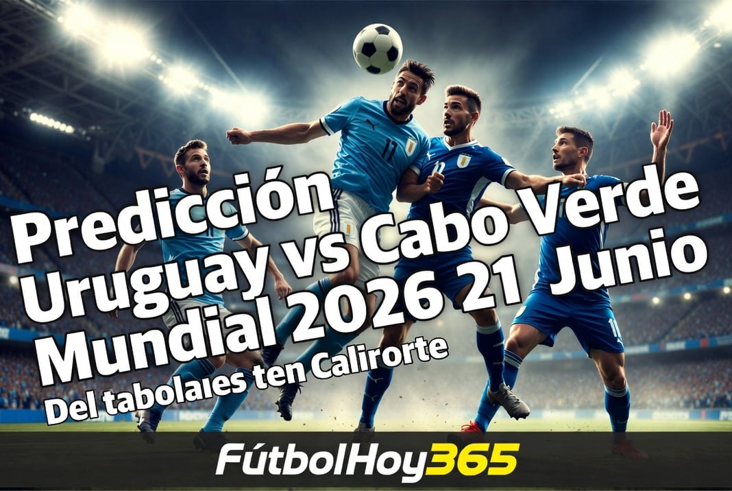 Prediccion Uruguay vs Cabo Verde Mundial 2026 21 Junio
